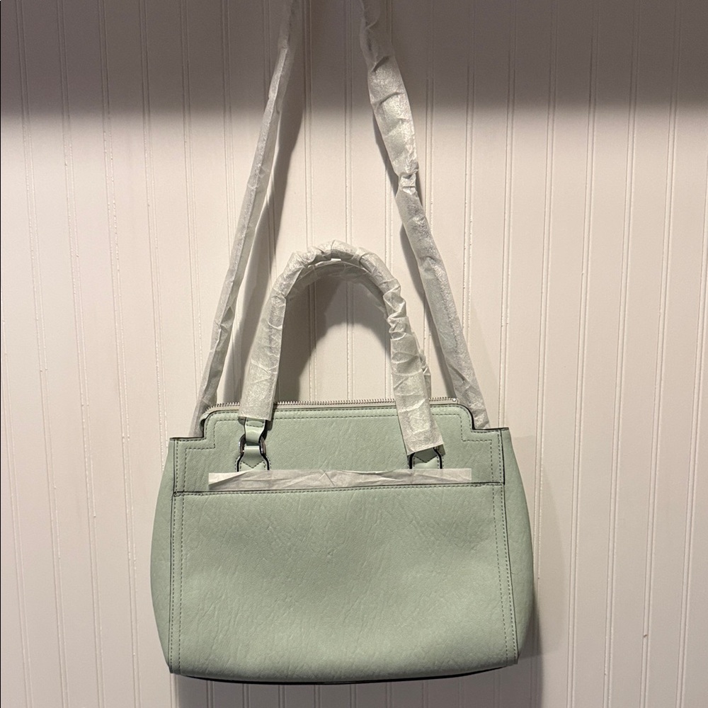 Calvin Klein Mint Green Satchel Bag - Picture 3 of 4